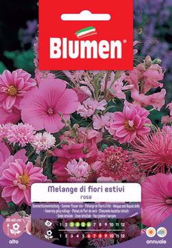 Picture of Confezione di semi fiori rosa in melange misti Blumen fiori giardino aiuola