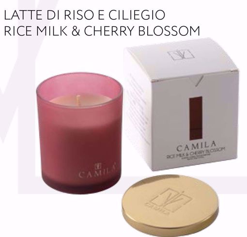 Immagine di CANDELA 200GR RICE MILK & CHERRY BLOSSOM DIAM.9 H9CM SAT.
