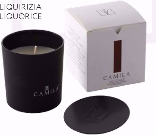 Immagine di CANDELA 200GR LIQUORICE DIAM.9 H9CM SAT.