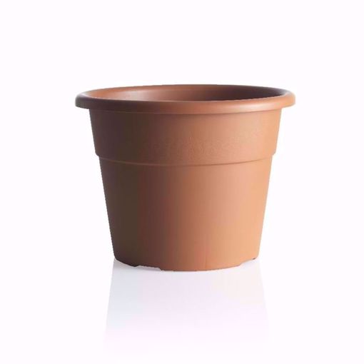 Vaso in plastica circolare per piante diametro: cm 40 colore: terracotta  serie: hedera