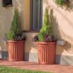 Immagine di VASO FIORIERA ROMA A MURO SEMICIRCOLARE CM 27X52X49H COLORE: TERRACOTTA