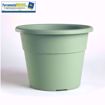 Immagine di Vaso in plastica circolare per piante diametro: cm 25 colore: salvia serie: hedera