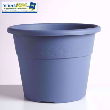 Immagine di Vaso in plastica circolare per piante diametro: cm 25 colore: cielo serie: hedera