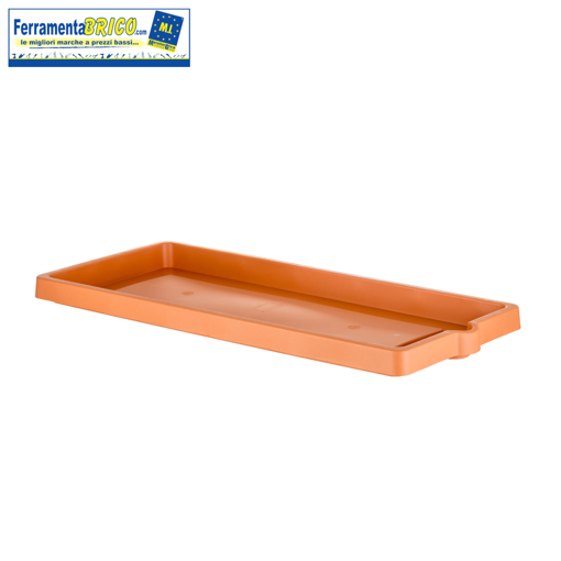 Immagine di SOTTOVASO FIORIERA EFFETTO LEGNO CM 100 COLORE: COTTO CHIARO