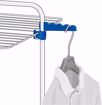 Immagine di GIMI Modular 3 Stendibiancheria da Pavimento, Stendino Verticale, a Torre, Spazio di Stenditura 30 m, con Ruote, Acciaio, 71 x 71 x 132 cm