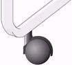 Immagine di GIMI Modular 3 Stendibiancheria da Pavimento, Stendino Verticale, a Torre, Spazio di Stenditura 30 m, con Ruote, Acciaio, 71 x 71 x 132 cm