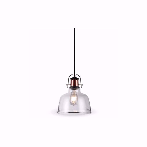 Immagine di V-TAC  Lampada a sospensione in vetro, E27 trasparente, SKU.3727, VT-7220, in plastica, e altri materiali, altezza x larghezza x profondità: 220 mm x 280 mm x 1150 mm