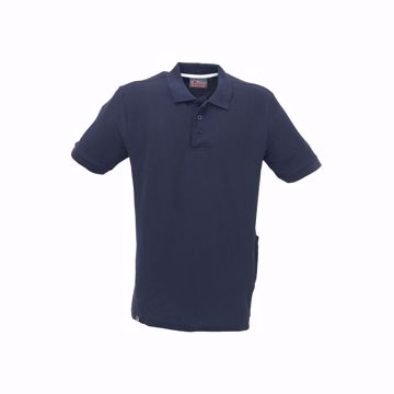 Picture of U POWER Polo Gap, blu, Manica Corta, in Piquet di polycotone Slim