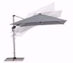 Immagine di OMBRELLONE INES BRACCIO 3X3 GRIGIO SCURO ANODIZZATO CON LED