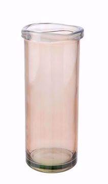 Picture of VASO VETRO CILINDRICO ROSA ANTICO H28