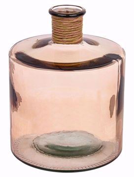 Picture of VASO VETRO ROSA ANTICO ROTANG H27,5