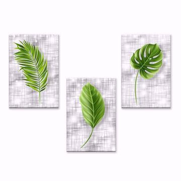 Picture of Quadro Moderno GREEN LEAVES -