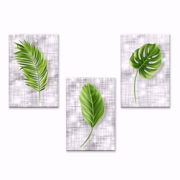 Immagine di Quadro Moderno GREEN LEAVES -