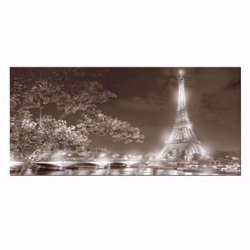 Immagine di Quadro Moderno EIFFEL BLACK 31X66