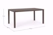 Picture of TAVOLO ALLUMINIO COFFEE HILDE 150x80 BIZZOTTO