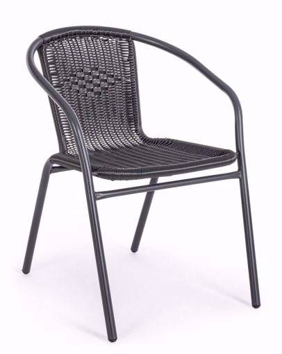 Picture of SEDIA NERA CON BRACCIOLI RIPLEY