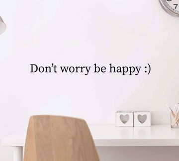 Immagine di Adesivo da parete Don’t Worry be Happy