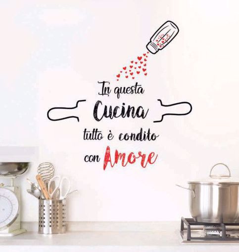 Immagine di Adesivo da parete Cucina Amore