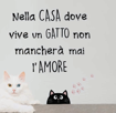 Immagine di Adesivo da parete Gatto