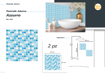 Picture of Piastrelle Adesive Azzurro