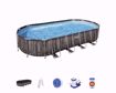 Immagine di PISCINA POWER STEEL OVALE RATTAN DIAM. 732X366XH122 BESTWAY 5611T