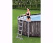 Immagine di PISCINA POWER STEEL OVALE RATTAN DIAM. 732X366XH122 BESTWAY 5611T