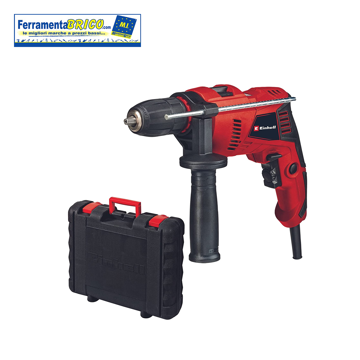 Einhell 4259846 trapano a filo con percussione tc-id 720/1 e-kit linea  classic potenza 720 w mandrino autoserrante serraggio mm 1,5-13 peso kg 2  MALFATTI&TACCHINI GROUP