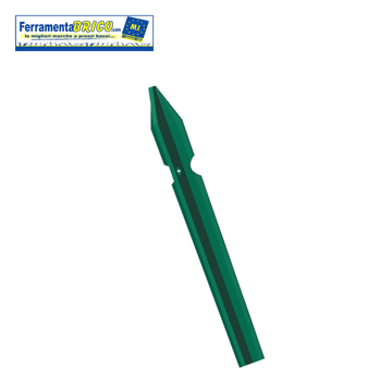 Immagine di PALETTO A T VERDE PLASTIFICATO RAL 6005