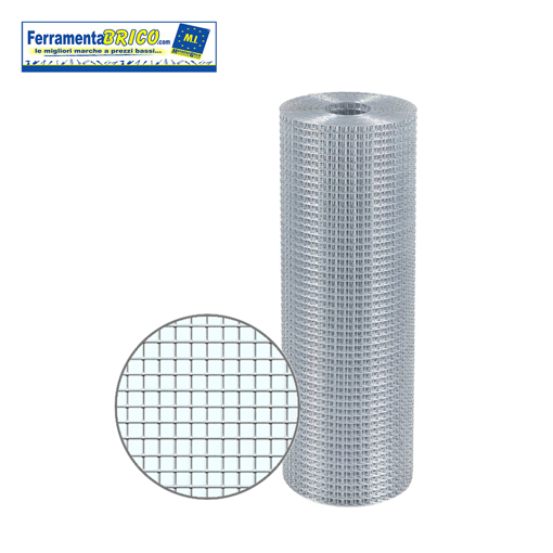 Immagine di RETE  M/P 12X12 MM ELETTROSALDATA ZINCATA A MAGLIE PICCOLE