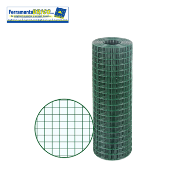 Immagine di RETE  M/P 12X12 MM ELETTROSALDATA PLASTIFICATA A MAGLIE PICCOLE