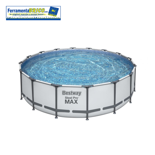 Immagine di PISCINA TONDA Ø 488X122CM STEEL PRO MAX SET BESTWAY 5612Z