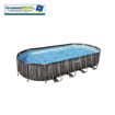 Immagine di PISCINA POWER STEEL OVALE RATTAN DIAM. 732X366XH122 BESTWAY 5611T