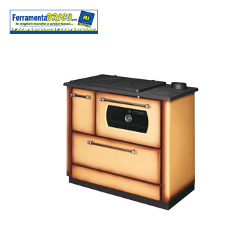 Picture of STUFA CUCINA A LEGNA K-LINE POPULAR CAPPUCCINO CON FORNO