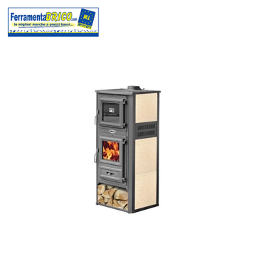 Immagine di STUFA CUCINA A LEGNA K-LINE CON FORNO KALOROSA CREMA