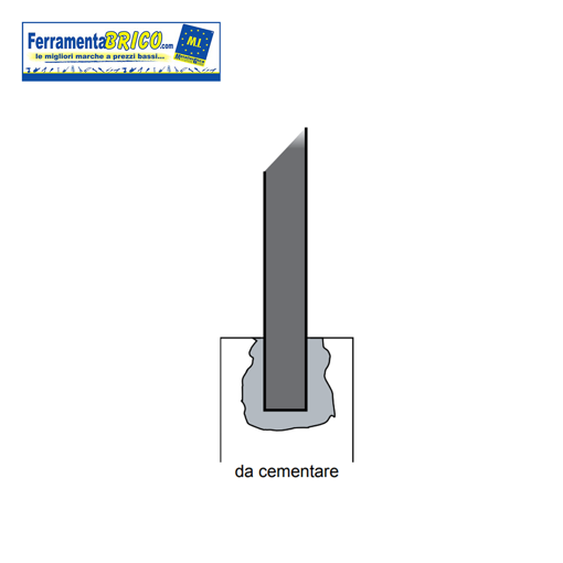 Immagine di PALO QUADRO GRIGIO DA CEMENTARE