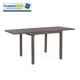 Immagine di TAVOLO ALLUMINIO PELAGIUS 83-166X80 COFFEE BIZZOTTO