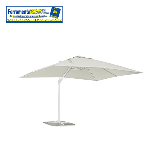 Immagine di OMBRELLONE BRACCIO 3X4 EDEN BIANCO NATURALE BIZZOTTO