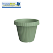 Immagine di VASO DIAMETRO 20 CM CIRCOLARE IN PLASTICA PER FIORI/PIANTE COLORE: SALVIA SERIE: ONDA