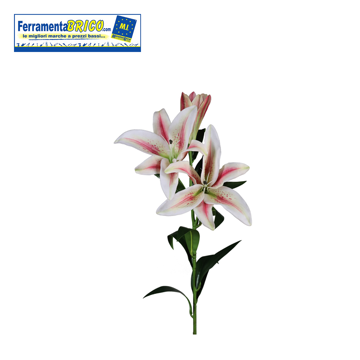 Immagine di FIORE ARTIFICIALE GIGLIO REAL TOUCH BIANCO  -  H 90 CM