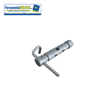 Immagine di Verricello tendifilo 85mm  diametro 15 mm ferro pieno GREZZO
