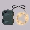 Immagine di CATENA 16M 160 MICROLED BIANCO CALDO 8G TIMER IP44 3XAA