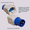 Immagine di ADATTATORE PRESA INDUSTRIALE BRENNENSTUHL 1081560, ADATTATORE INDUSTRIALE CEE 3 POLI 16 A/230 V IP20, SPINA CEE, PRESA UNIVERSALE IT 10/16A + SCHUKO