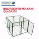 Immagine di BOX CANI QUADRATO VERDE 101,7 x 101,7 x H. 122 cm
