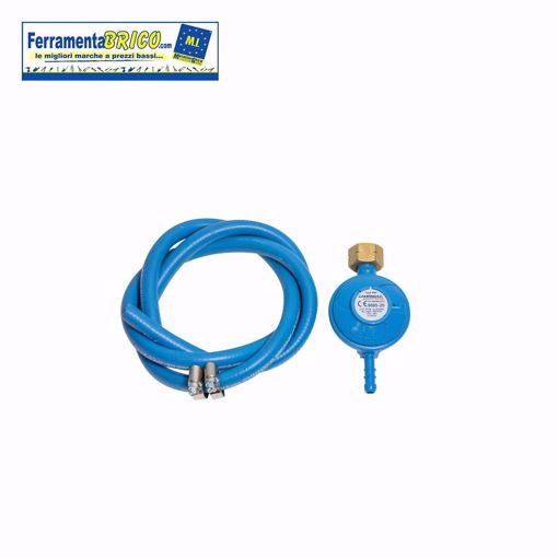 Immagine di KIT REGOLATORE CON TUBO E FASCETTE PER BARBECUE GAS CAMPINGAZ