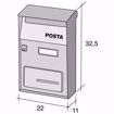 Immagine di CASSETTA POSTALE ALUBOX EFFE T GHISA