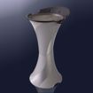 Immagine di POSACENERE DA TERRA SMOKING  ARGENTO
