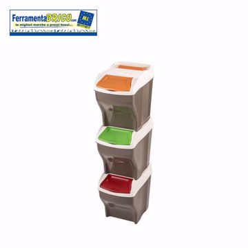 Immagine di PATTUMIERA RACCOLTA DIFFERENZIATA POKER PLUS 27 Lt