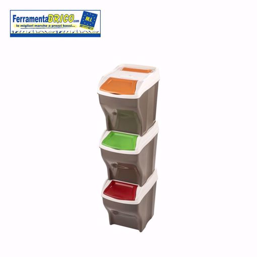 Immagine di PATTUMIERA RACCOLTA DIFFERENZIATA POKER PLUS 27 Lt