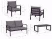 Immagine di SET SALOTTO HILDE ANTRACITE LH32 BIZZOTTO