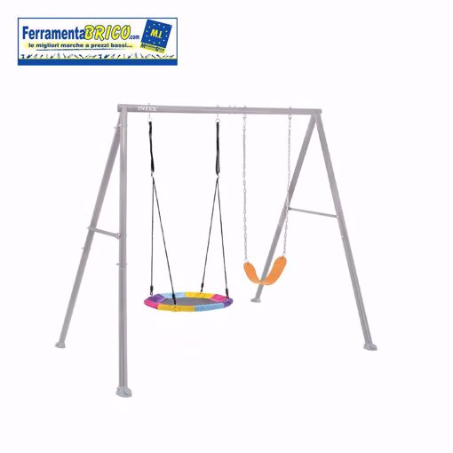 Immagine di ALTALENA GRIGIA CON SET DI GIOCO A 2 COMPONENTI INTEX